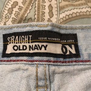 Old Navy Straight Fit Jeans, Light Blue, Size 40x30
